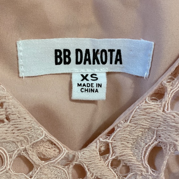 BB Dakota Lost in Lace Plunging V Sleeveless Mini Shift Dress - Picture 4 of 7